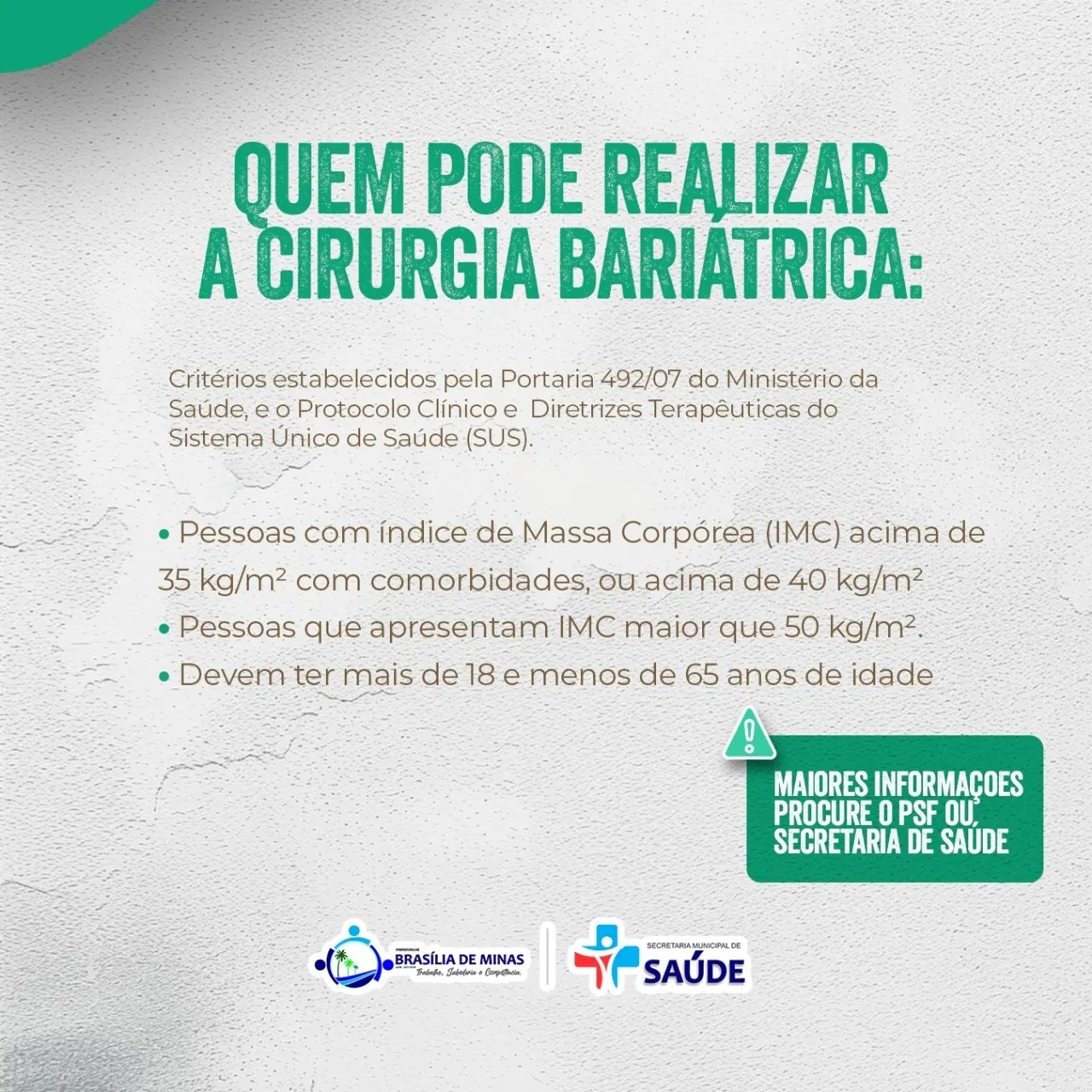 Prefeitura De Bras Lia De Minas Disponibiliza Gratuitamente Cirurgia